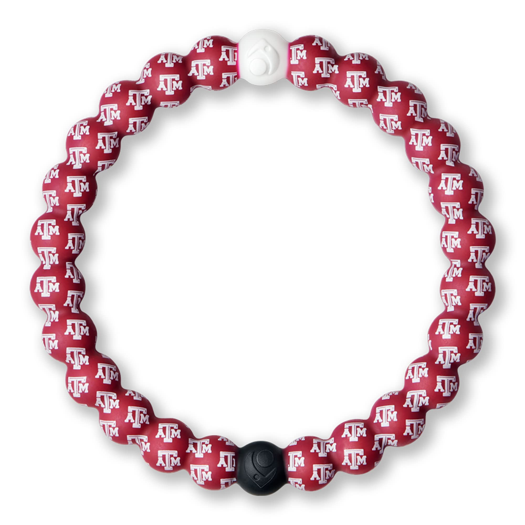 Lokai Collegiate Silicone Beaded Bracelet for Women & Men, Texas A&M University - Extra Large, 7.5 Inch Circumference - Silicone Jewelry Fashion Bracelet Slides-On for Comfortable Fit