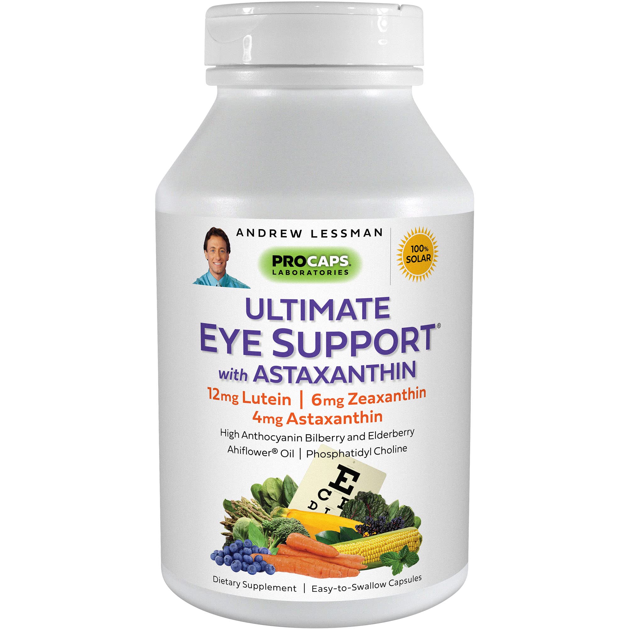 Buy ANDREW LESSMAN Ultimate Eye Support with Astaxanthin 60 Softgels 12mg Lutein, 6mg