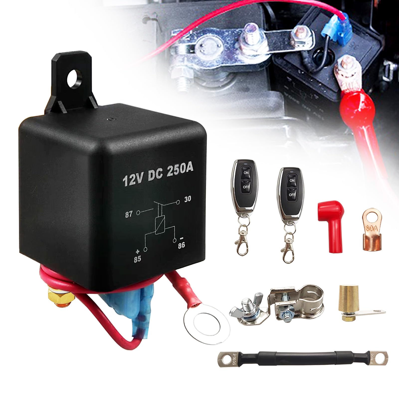 Accu Loskoppelschakelaar Marine 300A Batterij aan uit Schakelaar Enkel Circuit Stroomisolator IP66 Waterdicht Voor Marine Boot Auto Vrachtwagen Trailer RV