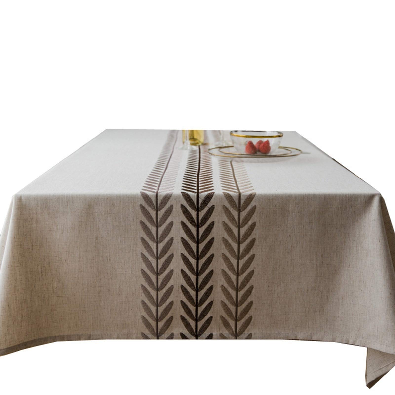 Nappe polyester picnic et repas en plein air au motif feuilles modernes