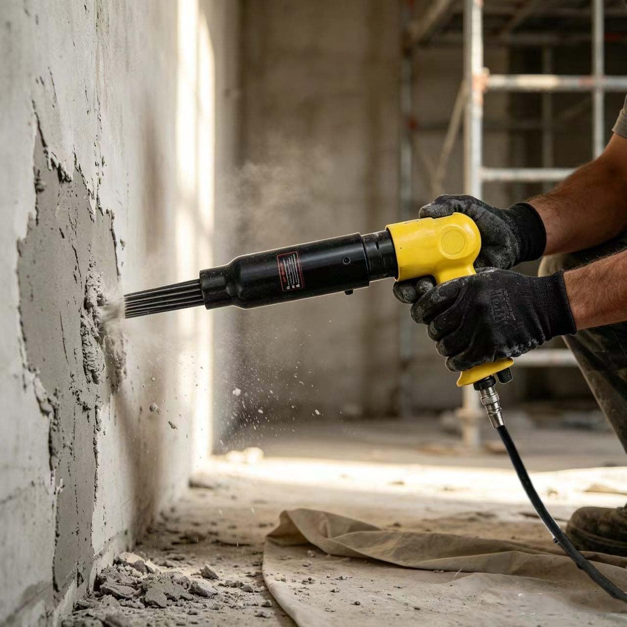 Testa pneumatica per rimozione ruggine per 150Y 190Y 250Y