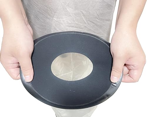 Miniatura 4 de ZhiGu Cubierta de rodilla para adultos, extra grande, impermeable, para cirugía de rodilla, vendaje de ducha hermético y protector de heridas para