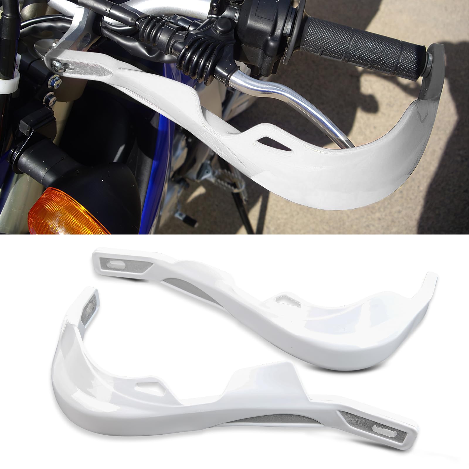 DREAMIZER Protège Mains de Moto Aluminium 7/8" 22mm et 1 1/8" 28mm Protège Mains Cross pour Tout-Terrain ATV pour Motocross Dirt Pit Bike Enduro sur Ron TTR 125 ATV Motocross MX