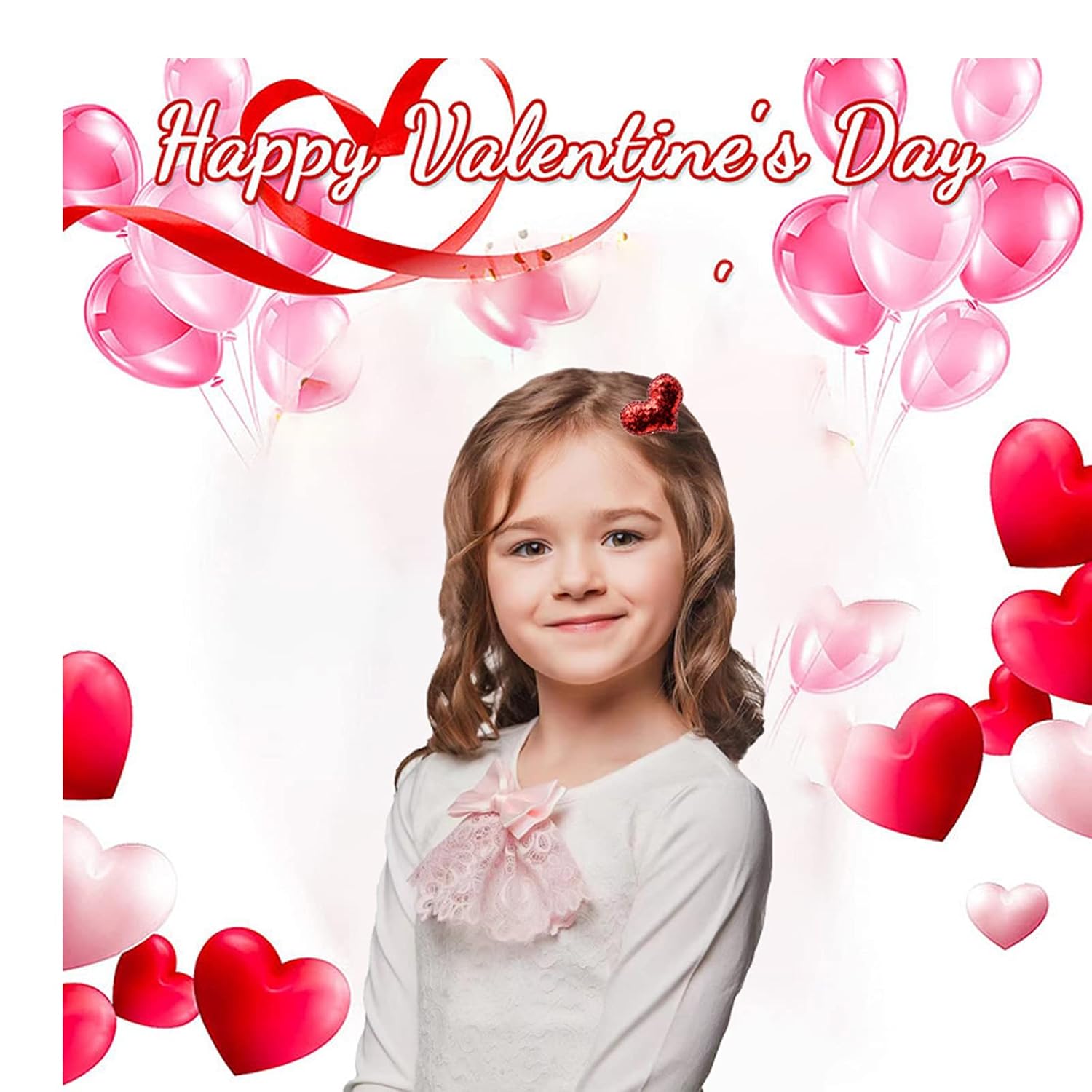 Valentines Day Glitter Heart Hair Clips for Girls Sequin Heart Hair Barrettes for Valentines Day Holidays, 9 PCS image 4