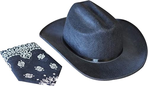 Aeromax Junior - Gorro de vaquero con bandana