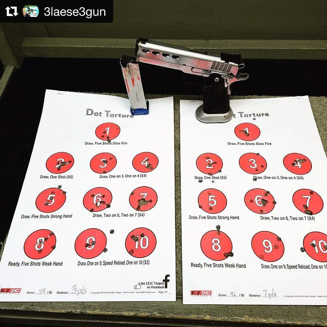 amazon com ez2c targets style 17 25 count dot torture training shooting drill sports outdoors