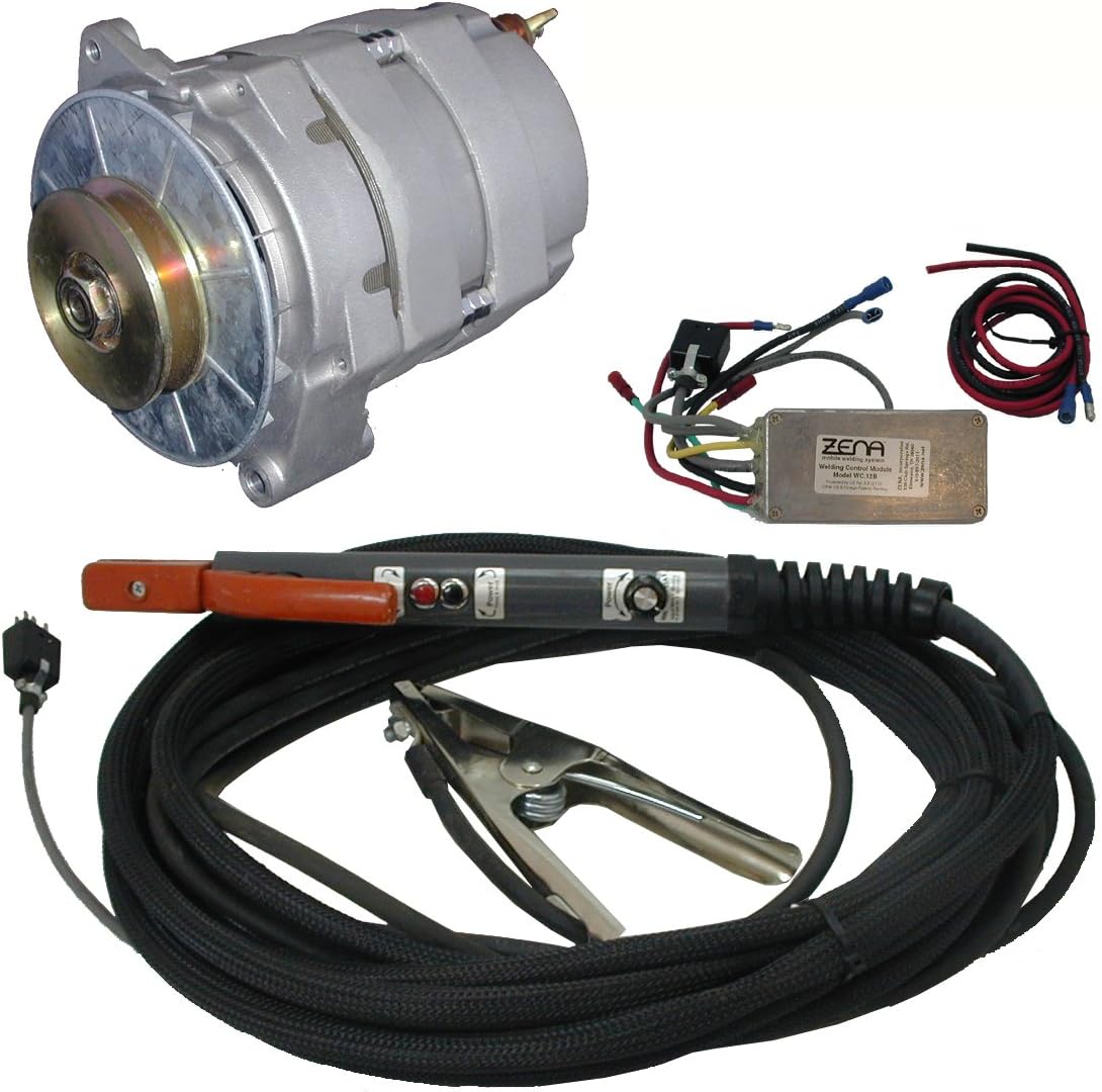ZENA® Model MW150B, 150 amp DC, 100% duty, engine driven welder kit (w/20' cables & remote controls) - attach/retrofit to small engine or vehicle - repair a "dead" motor driven welder with OK engine