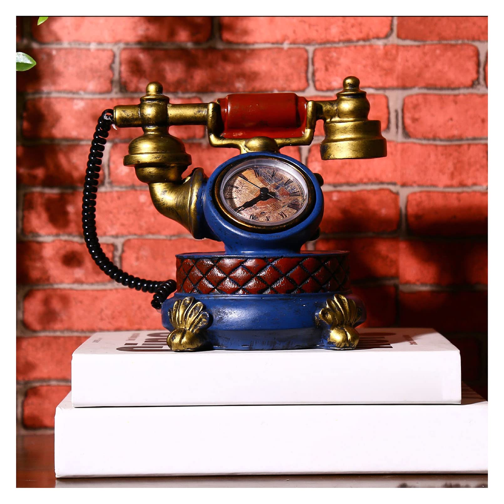 Téléphone accessoire maison bureau rétro filaire fixe antique décor - 8