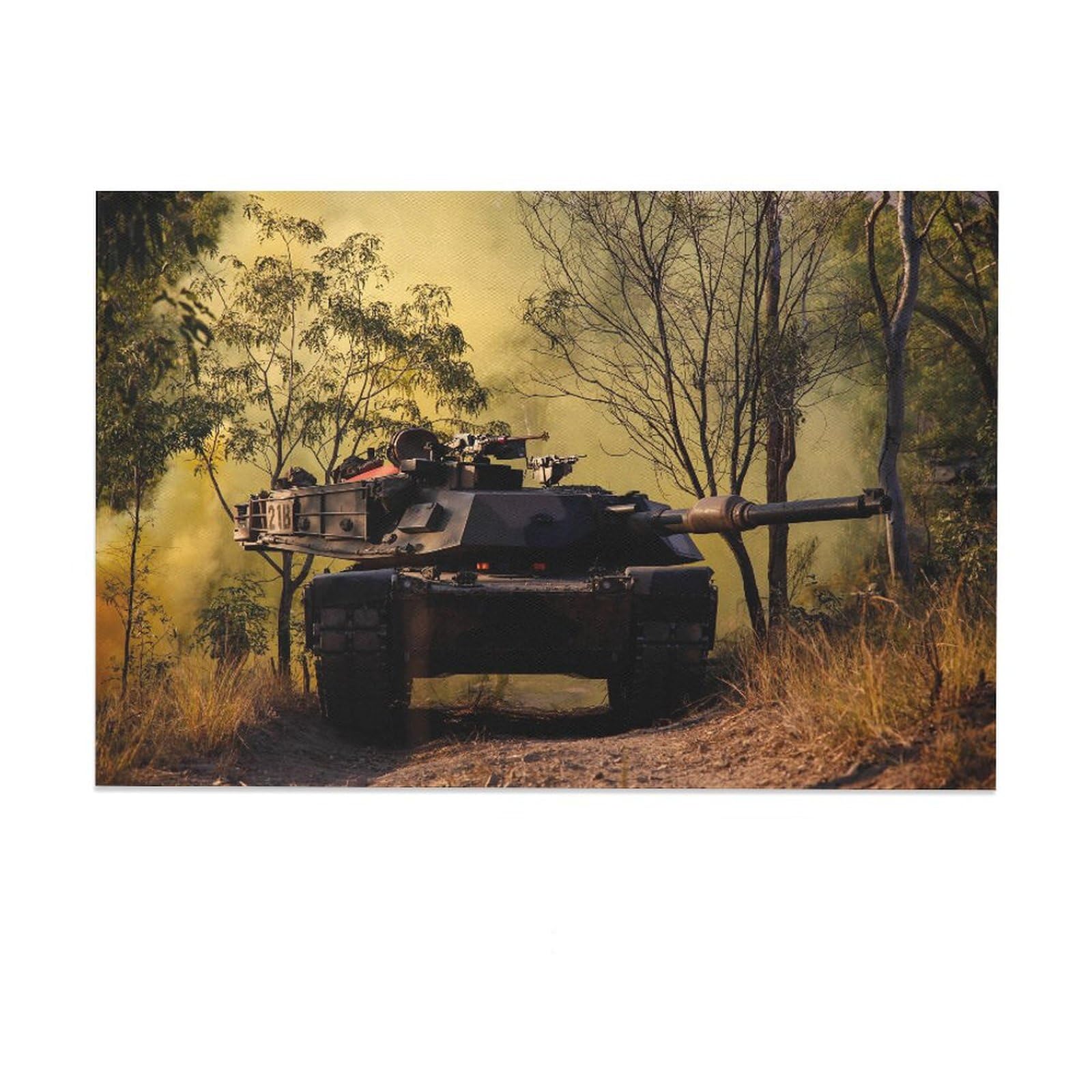 Military Poster Army Tanks M1（M1A2C Room Posters Canvas Bedroom Office Decoration Gifts Wall Art Decoration Printing Posters Unframe-style24x36inch(60x90cm)