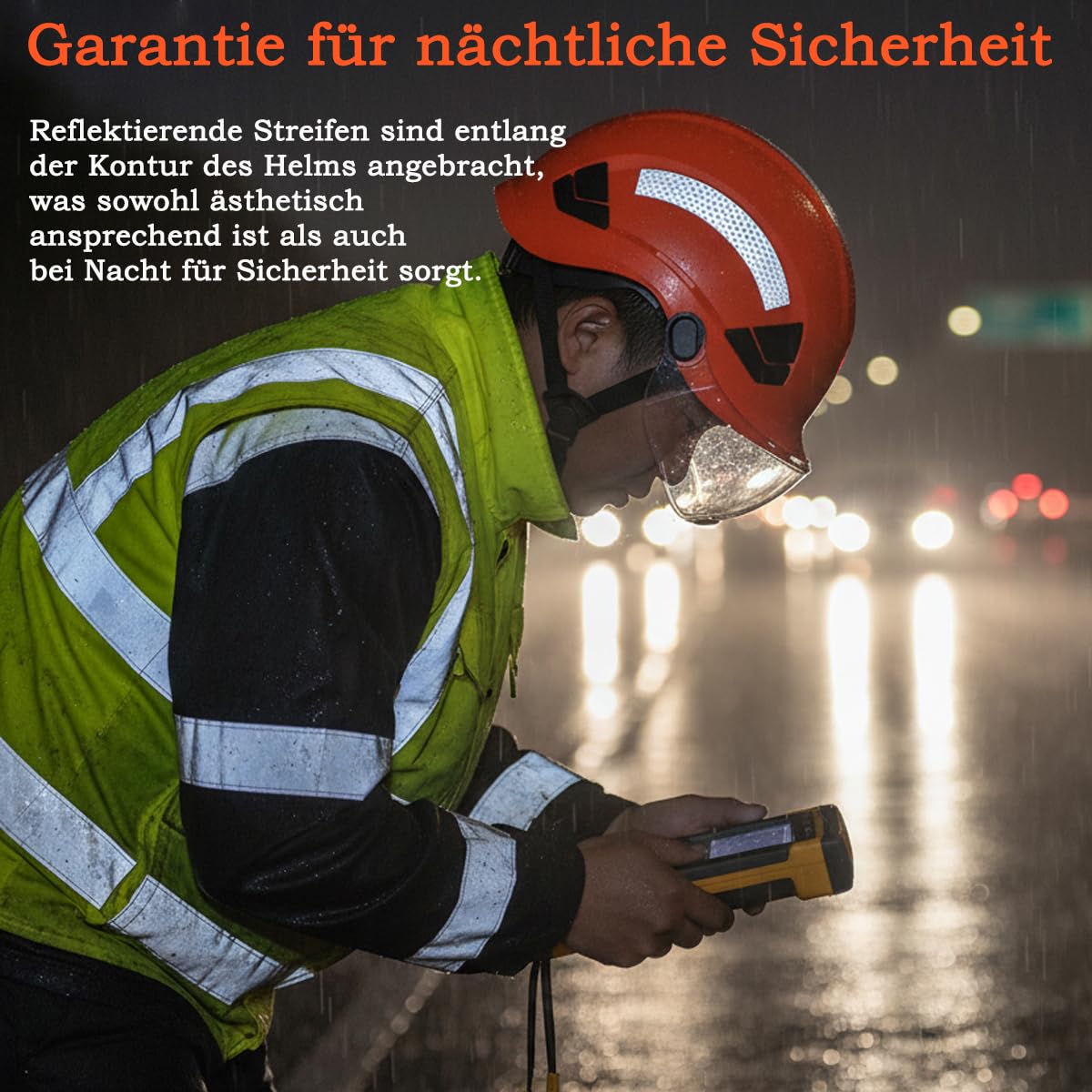Bauhelm mit Visier und Belüftungslöcher, ANSI Z89.1 zugelassene bauhelme Erwachsene, EN397 und EN12492 Schutzhelm ABS Baustellenhelm für Damen und Herren