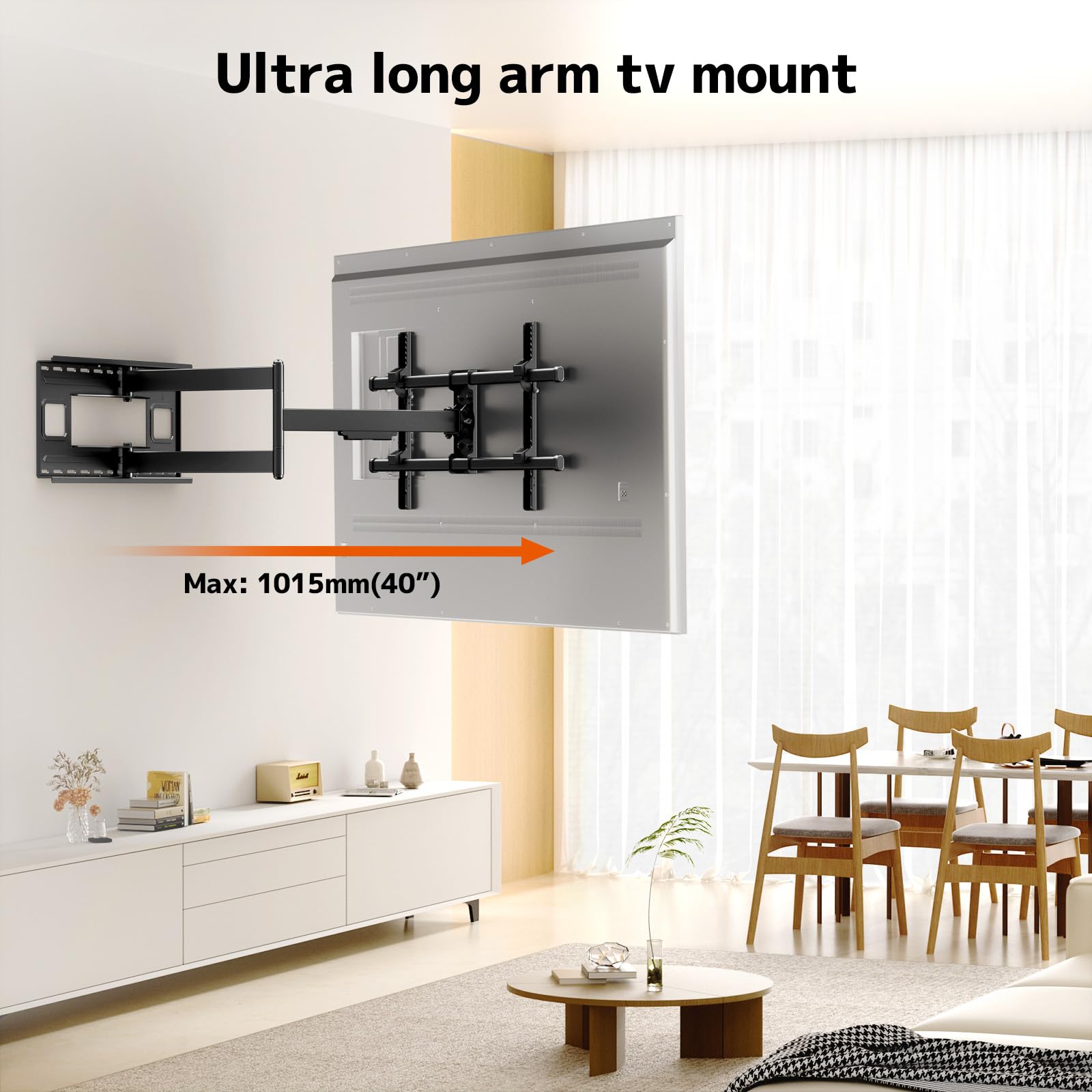 WHYFONE TV Wall Bracket Ount For 32-75 Inch TVs, Long Reach TV Wall