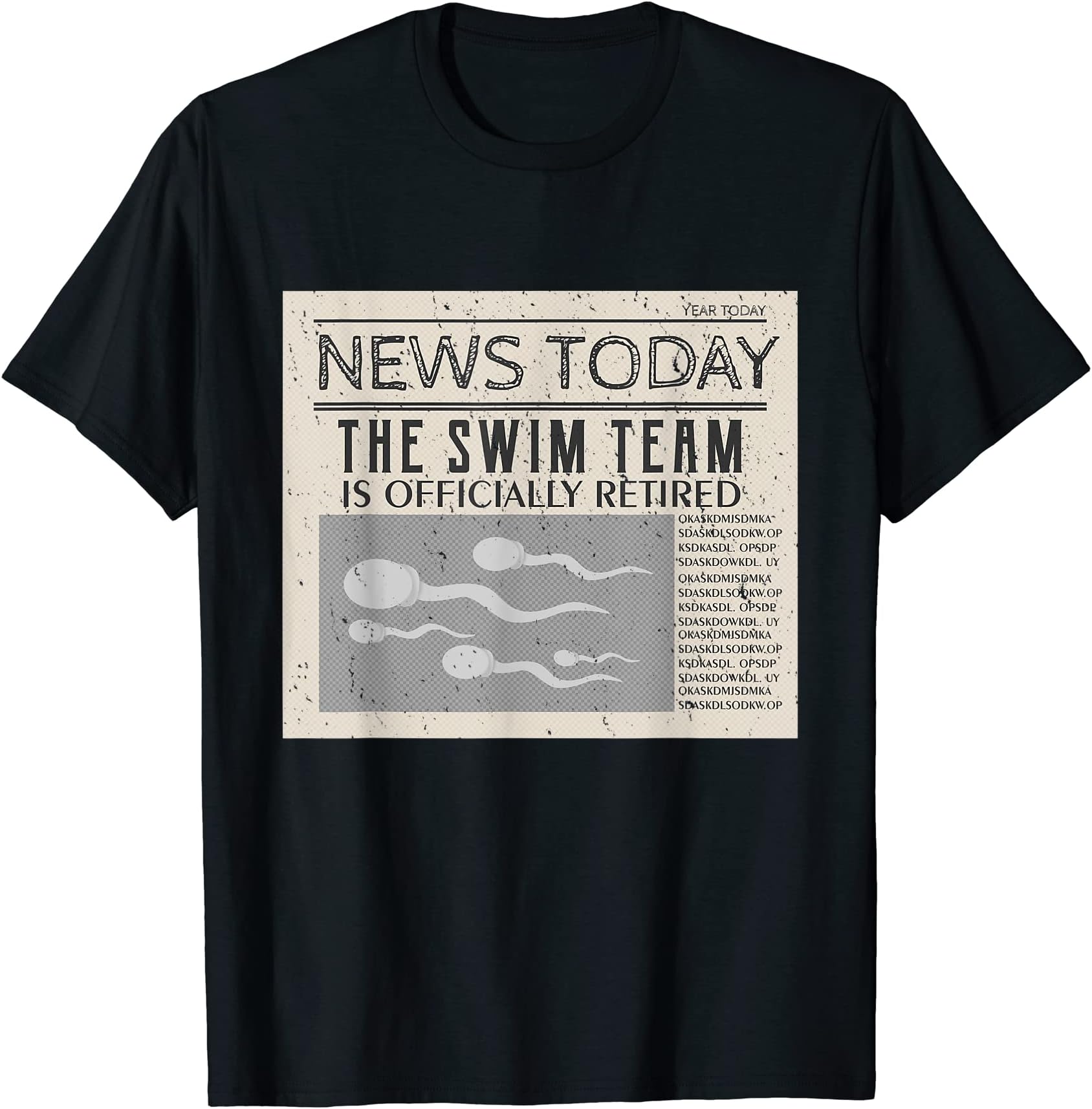 Vasectomy urology TeesTeam Officially Retired Fake News Fun Vasectomy T-Shirt T-Shirt
