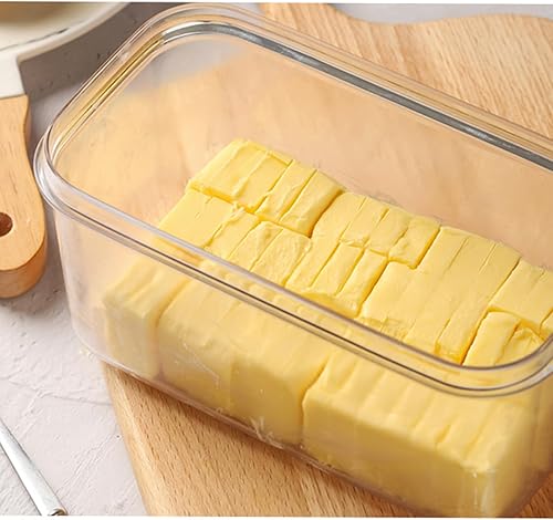 Miniatura 5 de Cortador de mantequilla, recipiente de mantequilla con tapa para refrigerador