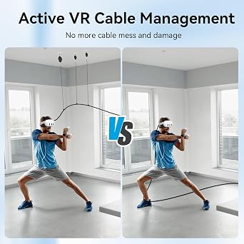 AMVR Facial Interface & VR Cable Management System for Quest 3