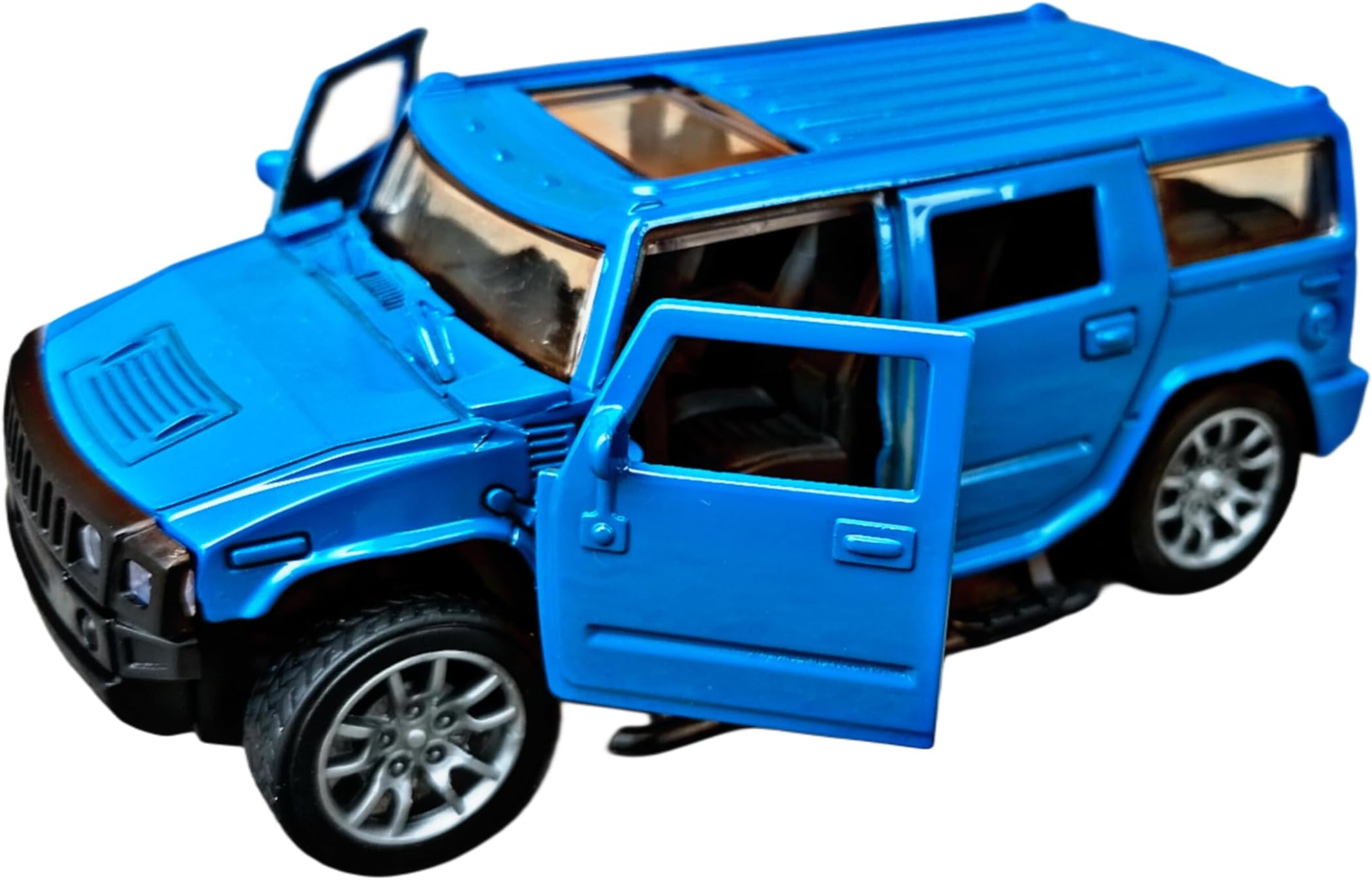 RUHANI Hummer Metal Jeep Diecast Toy Car with Openable Doors 1:36 Scale/Best Gift for Kids [Colors as per Stock]