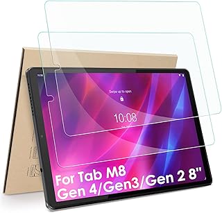 Hianjoo [2-Pack] Screen Protector Compatible with Lenovo Tab M8 Gen 4 2023 Release/Gen 3/ Gen 2 8 Inch, [HD Clarity] [9 Hardness] Tempered Glass Replacement for Lenovo Tab M8 Gen 4/ Gen 3/ Gen 2 8"
