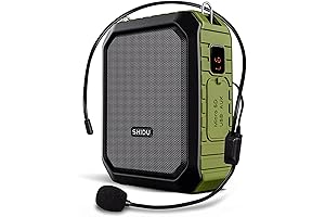 SHIDU Voice Amplifier, 18W Portable Megaphone for Teachers