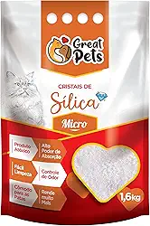 Great Pets Areia Higienica Cristais de Silica Fina 1,6kg