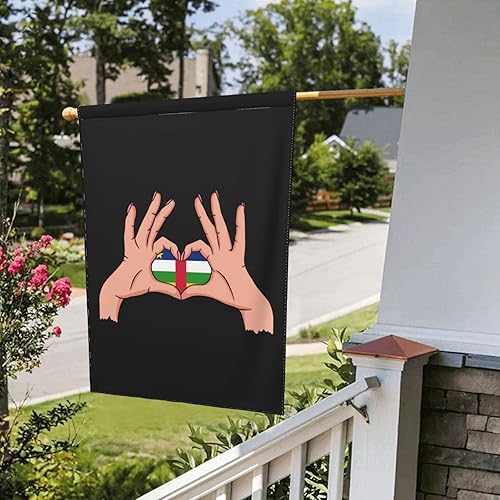 Miniatura 8 de LIFANGMI Holding Love In Your Hands Flag Of The Central African Republic Garden Flag 12.5"x18" Inch Double Sided Garden Flags Home Lawn Outdoor