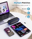 LENRUE Haut-parleurs Bluetooth, haut-parleur portable étanche avec TWS, 24 Temps de jeu, son stéréo, sans fil pour la maison douche piscine plage en plein air