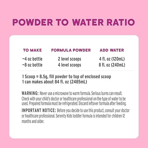 Miniatura 9 de Serenity Kids Bebida en polvo de fórmula para niños pequeños hecha con leche entera A2 orgánica alimentada con pasto Fácil de digerir