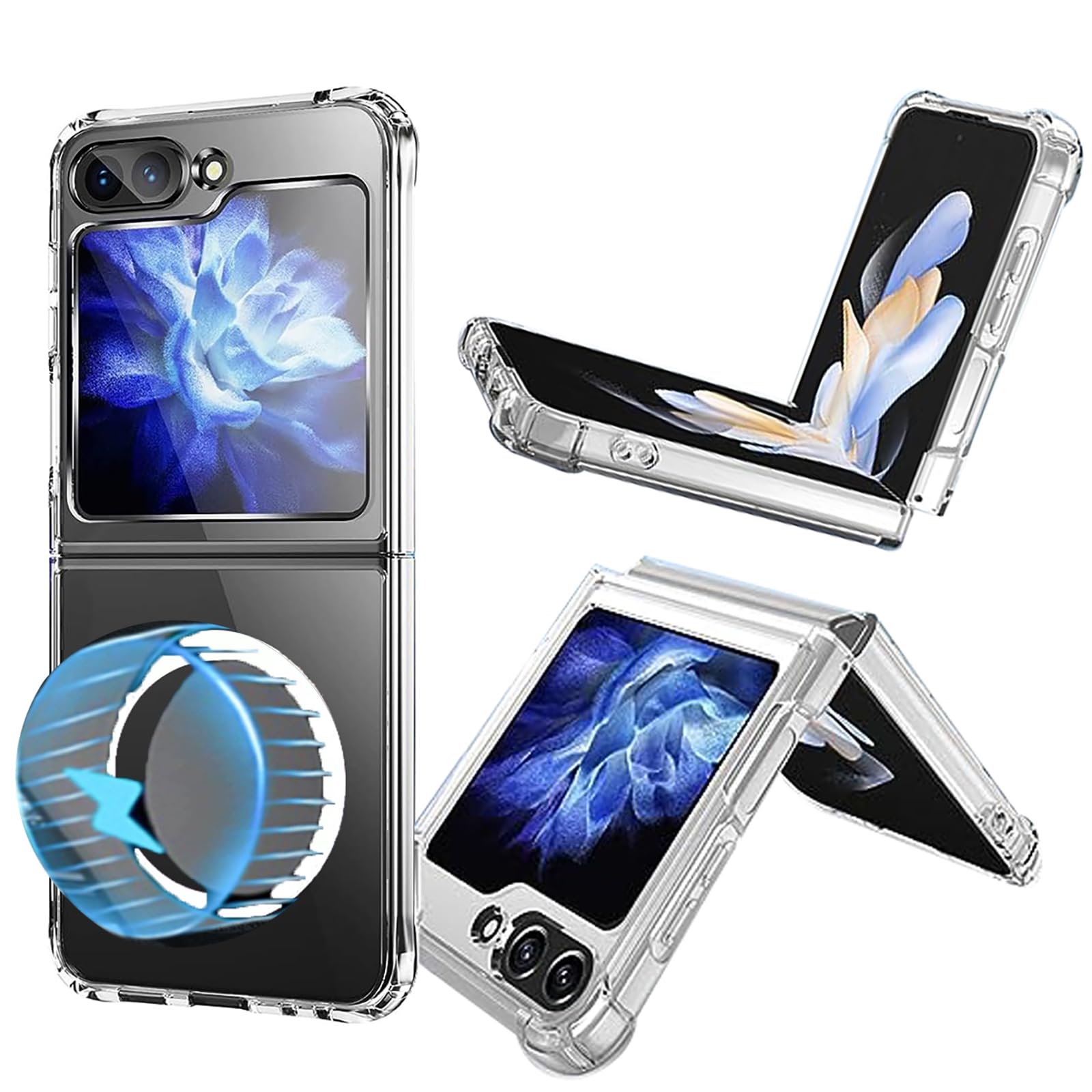 チャージ5カバー付き Amazon.co.jp: Lzzox Samsung Galaxy Z Flip 5 Flip5対応 マグネット