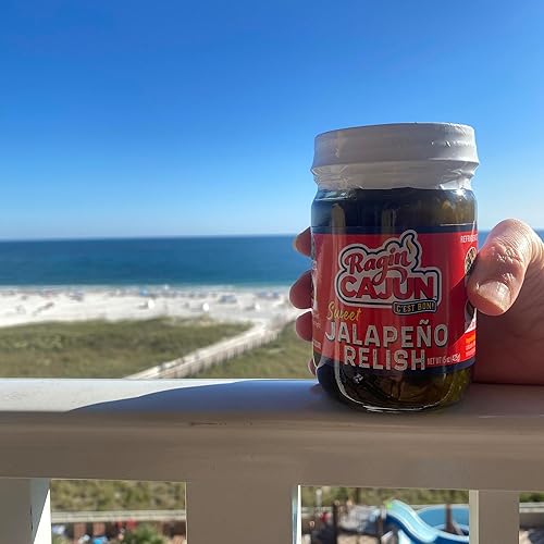 Miniatura 6 de Ragin' Cajun Spicy Sweet Jalapeño - 12 onzas líquidas (paquete de 1) - Añade un toque de calor y sabor a tus comidas
