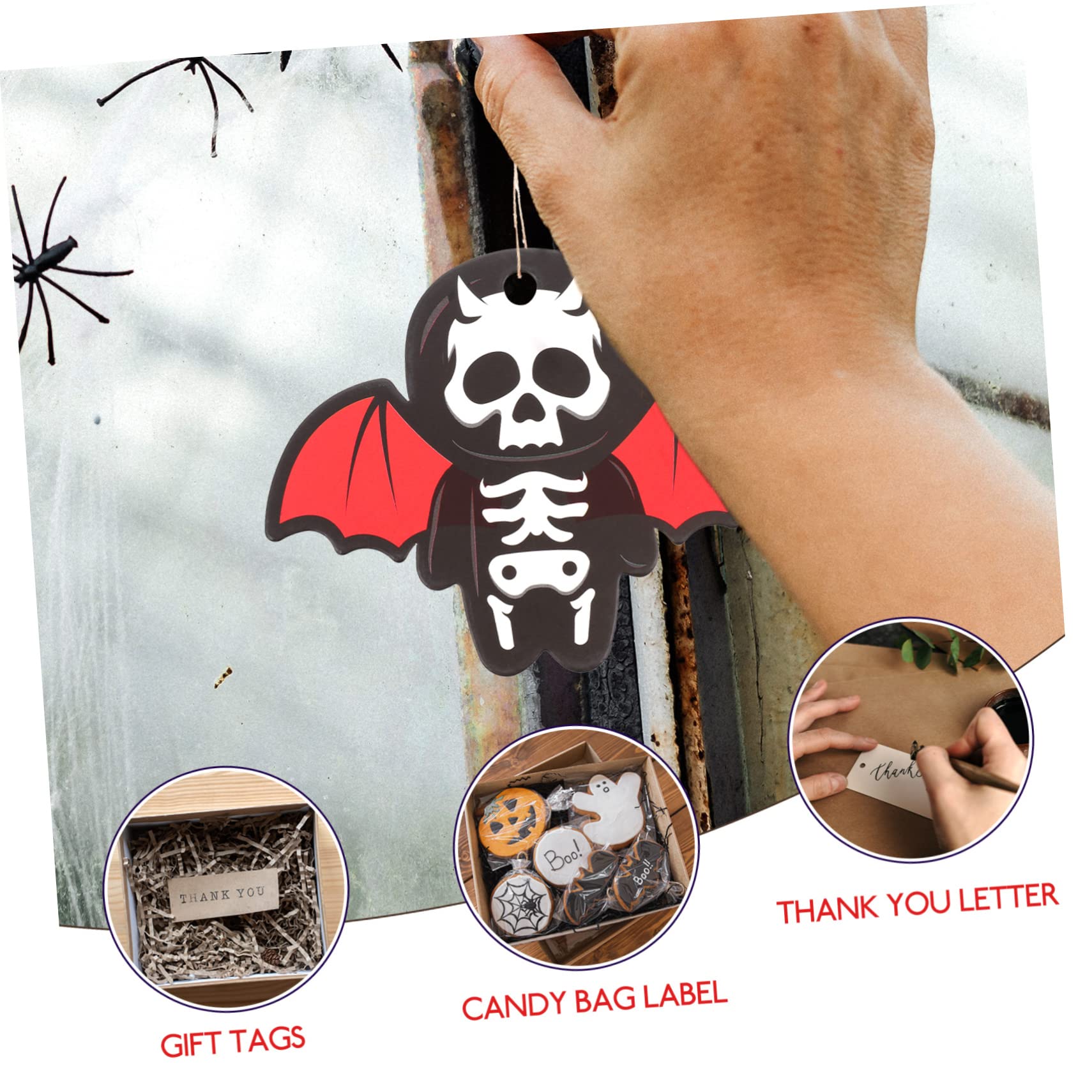 PRETYZOOM 500 Stück Fledermaus Anhänger Zum Aufhängen Halloween Ausschnitt Süßes Oder Saures Tag Halloween Anhänger Hängende Verzierung