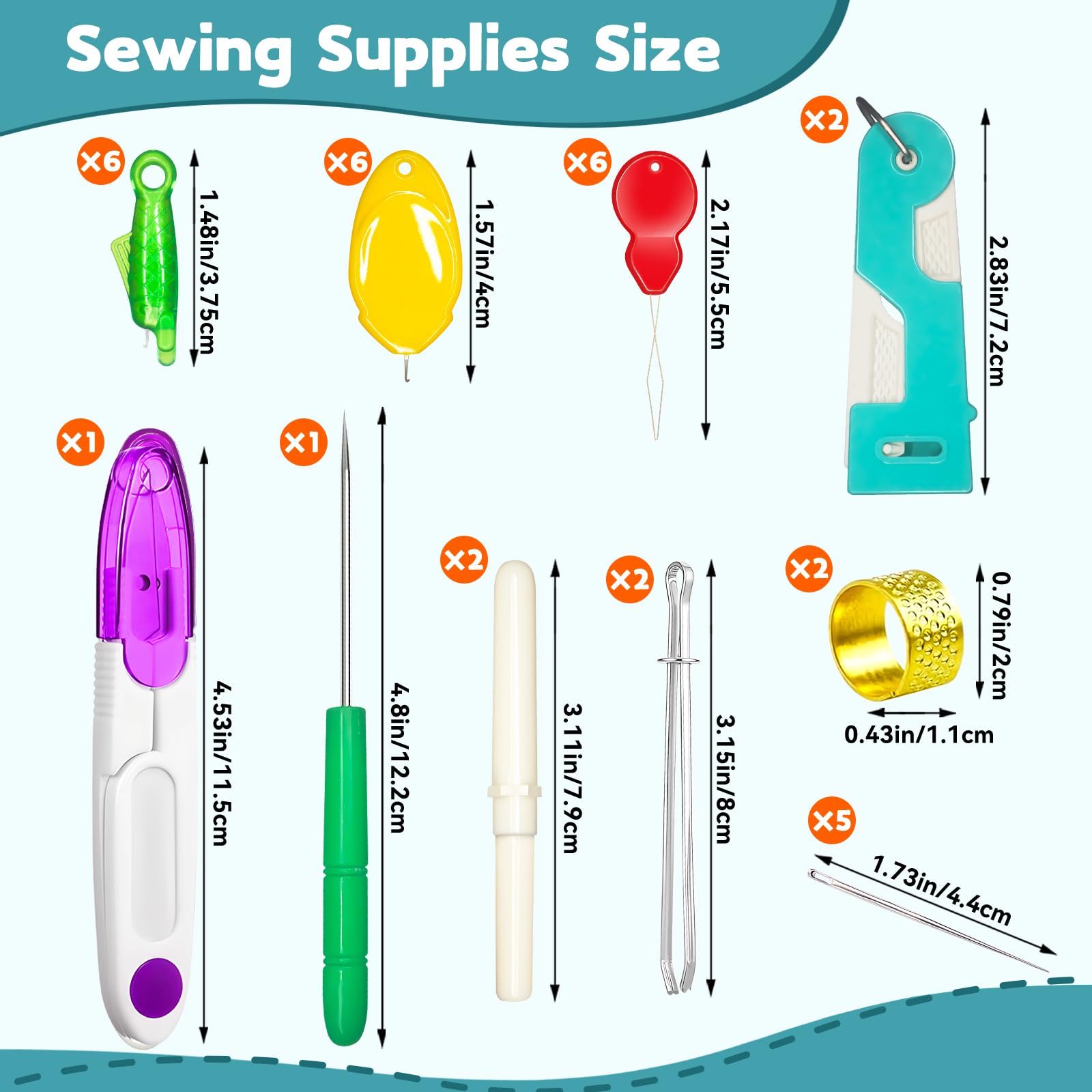 Lechchy Sewing Tool Kit - 33 Pcs for Beginners & Experts -2