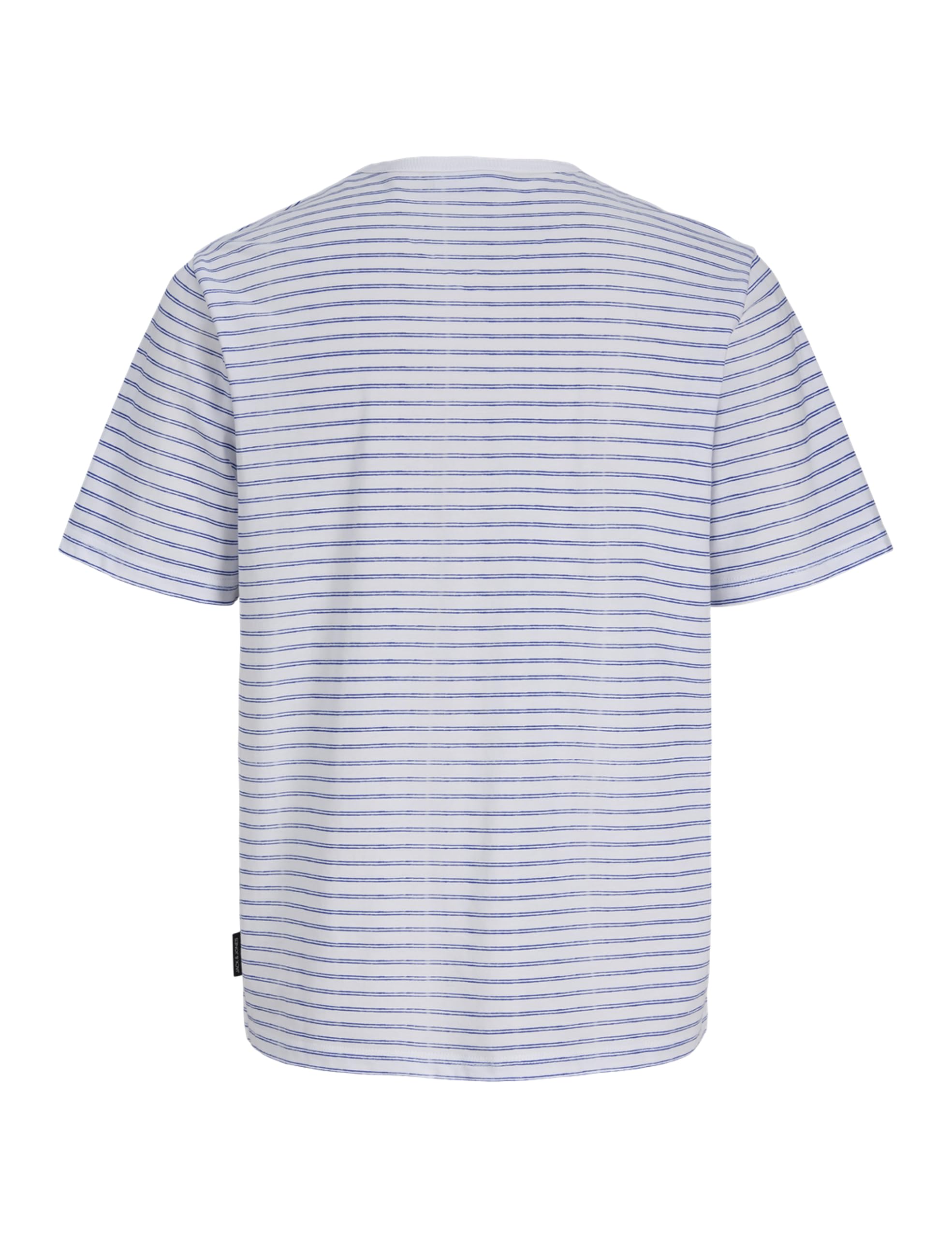 JACK & JONES Jjdevin Daytona Striped Tee SS Cn Jnr, Bright White, 152