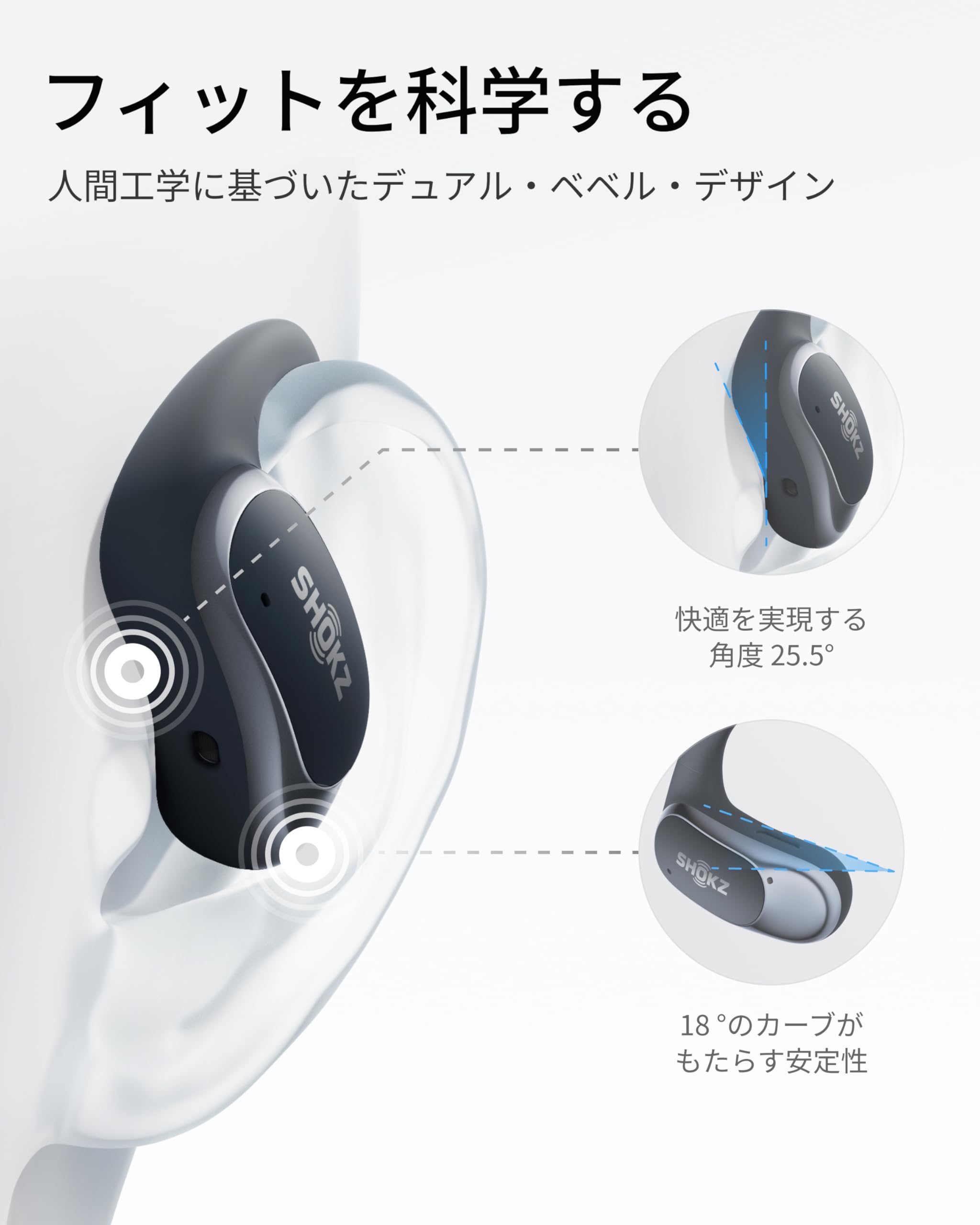 Amazon.co.jp: Shokz (ショックス) OpenFit Air オープンイヤー