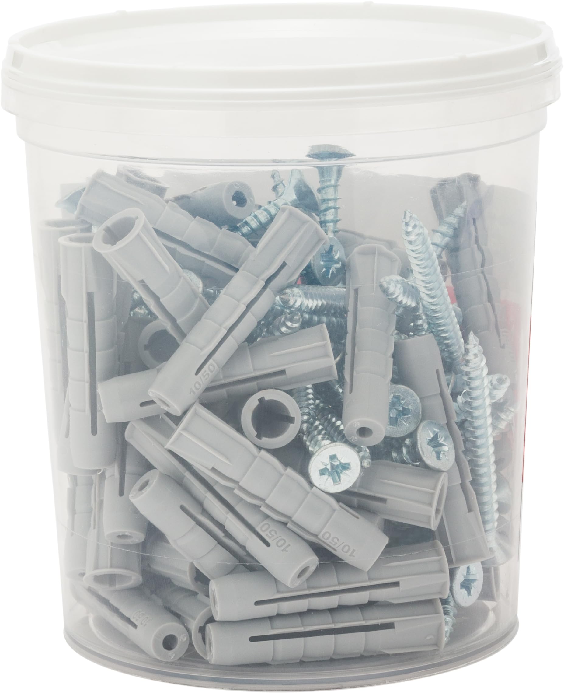 Tasselli Nylon 10x40 Mm Con Viti - Confezione Da 50 Pezzi Per Muratura - Foto 10