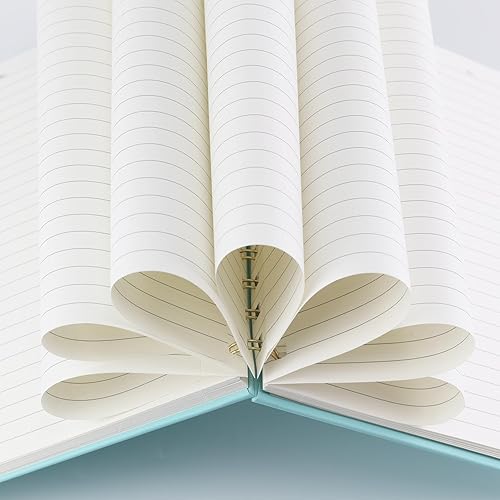 Miniatura 4 de Paquete de 4 cuadernos en espiral de tapa dura de 5.7 x 8.5 pulgadas, 80 hojas160 páginas, cuaderno rayado universitario, papel grueso de 100 GSM,