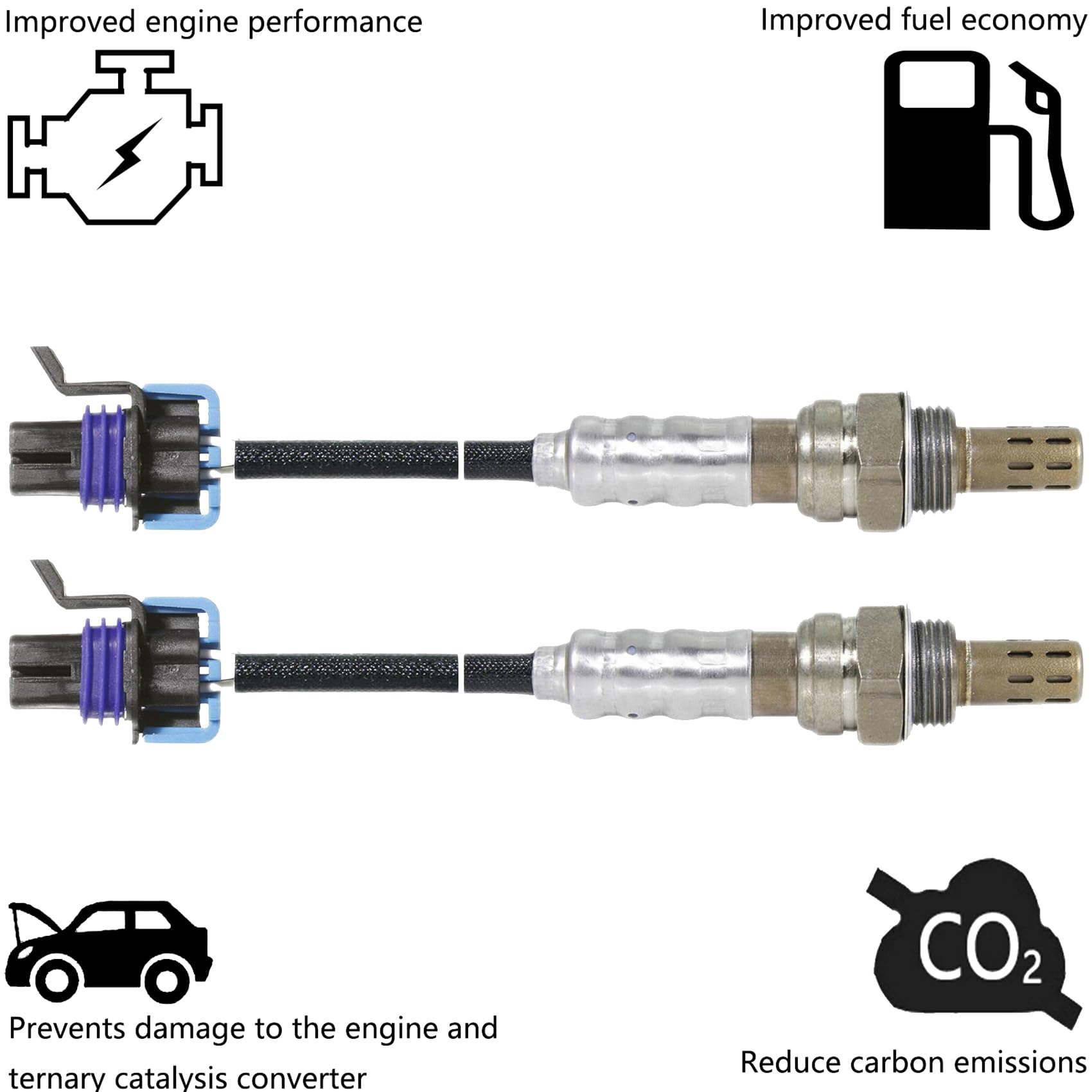 2x Upstream And Downstream O2 Oxygen Sensor For Honda Civic 2006-2015 L4 1.8L - Foto 9