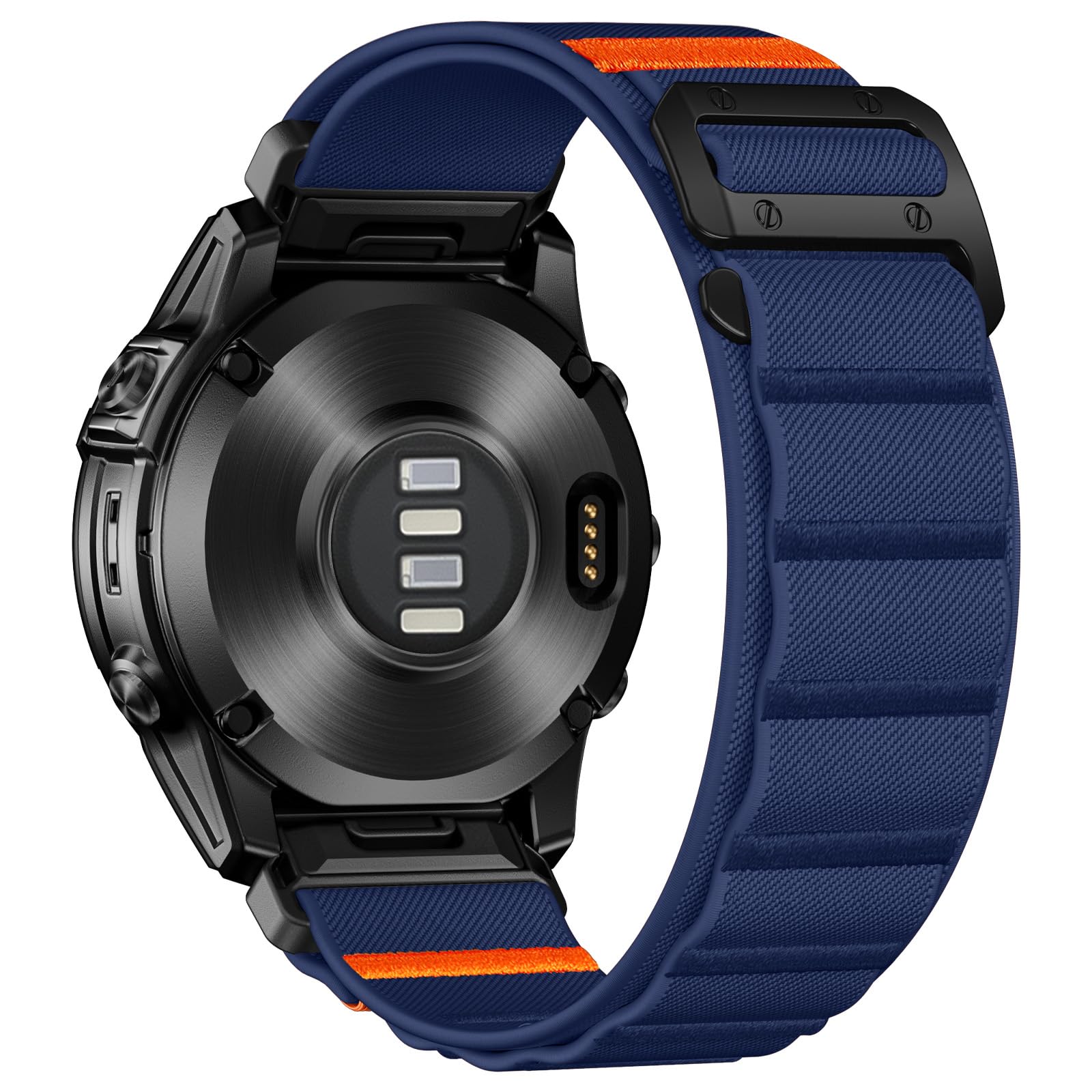 Bandletic Kompatibel mit Garmin Fenix 7X 6X Pro/Fenix 8 51mm/5X Plus/3 HR Armband, 26mm Quick Fit Nylon Weich Sport Atmungsaktiv Breit Band mit G-Haken für Garmin Epix/Descent/Enduro/Instinct 2X