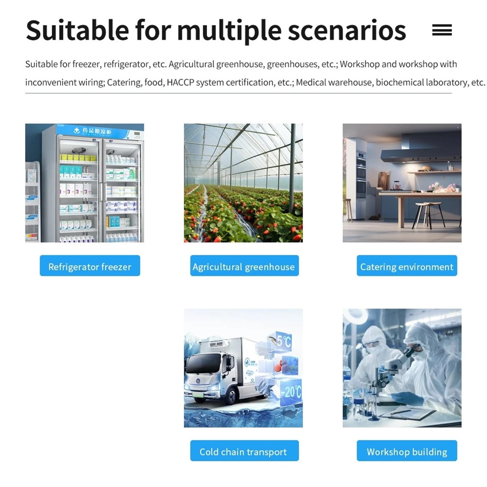 Transmisor de temperatura y humedad WiFi, monitoreo remoto, Sensor de temperatura y humedad, registrador de datos, alarmas de límite superior e inferior