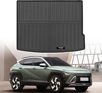 Custom for 2024 2025 2026 Hyundai Kona Include EV Cargo Mats Trunk Liner All Weather TPE Protection Mat Accessories for 2024-2026 Hyundai Kona