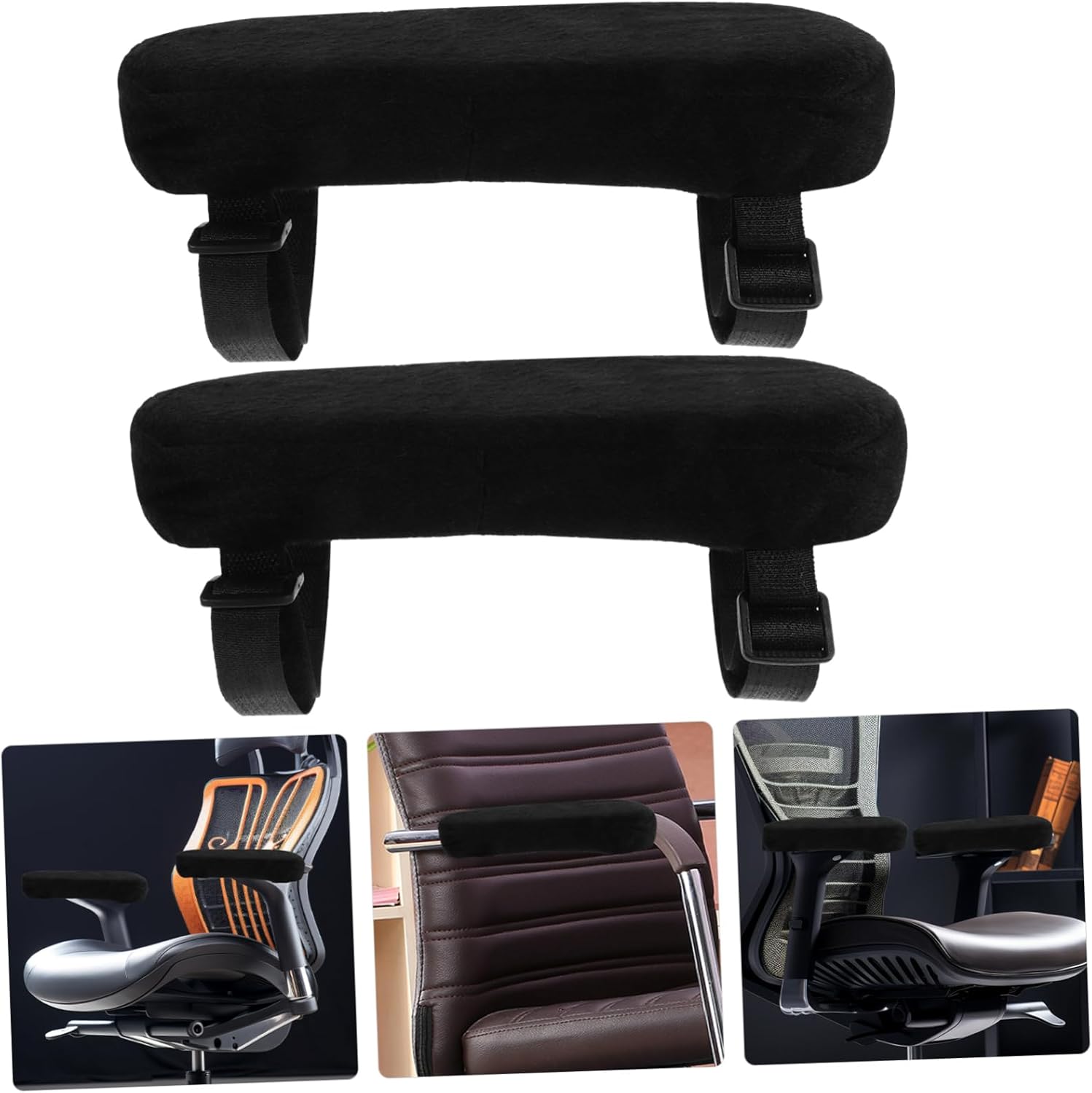 6pcs Ergonomic Chair Armrest Pads Comfortable Office Chair Accessories Elbow Cushion for Relief and Support Breathable Material for Hours at Work