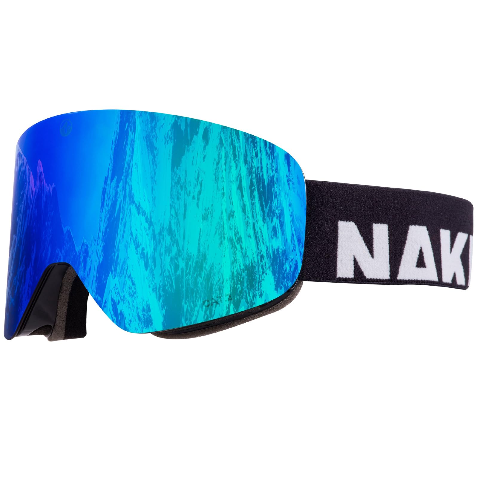 NAKED Optics Ski Goggles Men Ski Goggles Women Snowboard Goggles (TROOP EVO OTG Black, Without Bad Weather Glass)