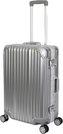 Travelhouse London, valigetta rigida in alluminio, con telaio in alluminio,  diverse misure e colori, T1169, argento, Mittelgroßer Koffer, Valigia :  Amazon.it: Valigeria