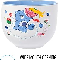 Vista 94 de Silver Buffalo The Powerpuff Girls Girl Power Featuring Blossom, Bubbles, and Buttercup Ceramic Ramen Noodle Rice Bowl with Chopsticks, Microwave