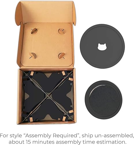 Miniatura 5 de Nest - Cama rascador para gatos (negro medianoche, sin montar)