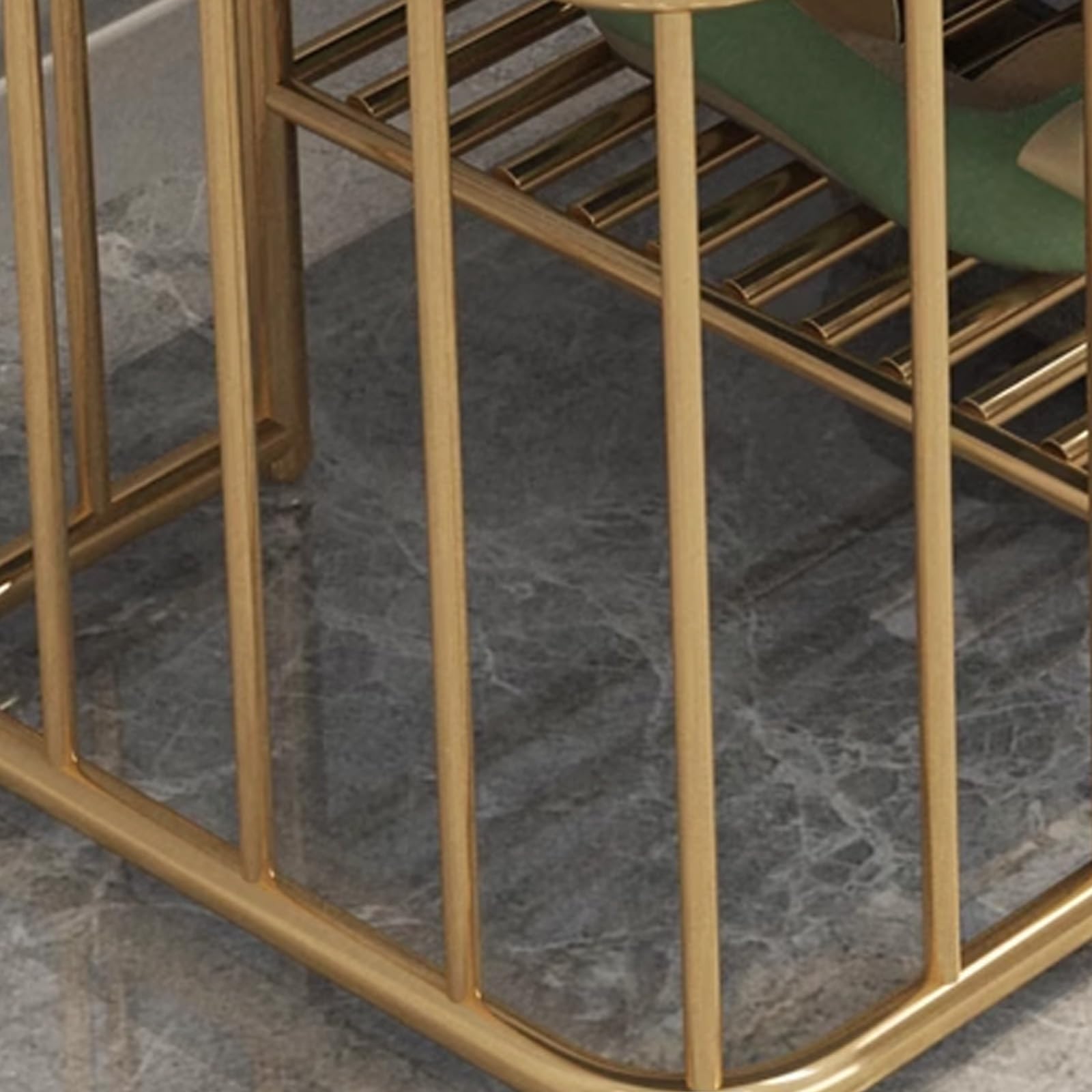 Banco Zapatero Entrada Recibidor Hecho de Metal, Resistente a La Carga con Cómodo Cojín para Entrada, Pasillo, Baño, Sala de Estar(Green,100 * 35 * 45cm)
