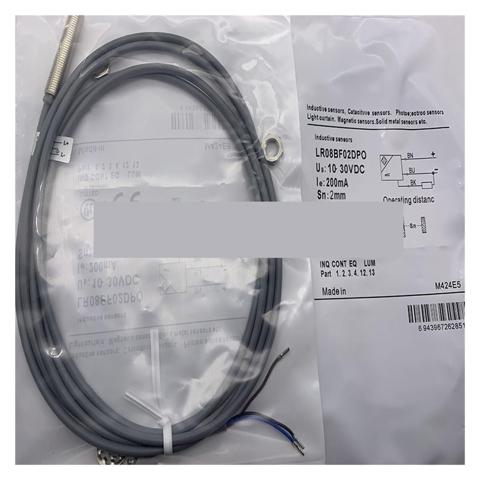 Capteur LR12XCF06DPOY pour remplacer un détecteur usé sur automate