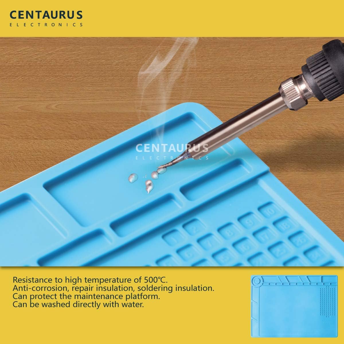 Flаѕh Sаlе Buу 1 gеt 1 Heat Insulation Silicone Magnetic Mat, Repair Kit Screw Storage Non-Slip Tool Parts Pad, Heat Gun BGA Soldering Iron Heat Resistant Mat, Phone or Computer Repair Replacement for S-140 (35 X 25CM)