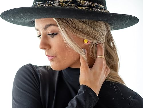 Miniatura 6 de Juego de Aretes con Tuercas, Neón, 10 mm, Aretes Redondos para Mujeres, Niños y Hombres, Hechos a Mano, Postes de Acero Inoxidable para Orejas