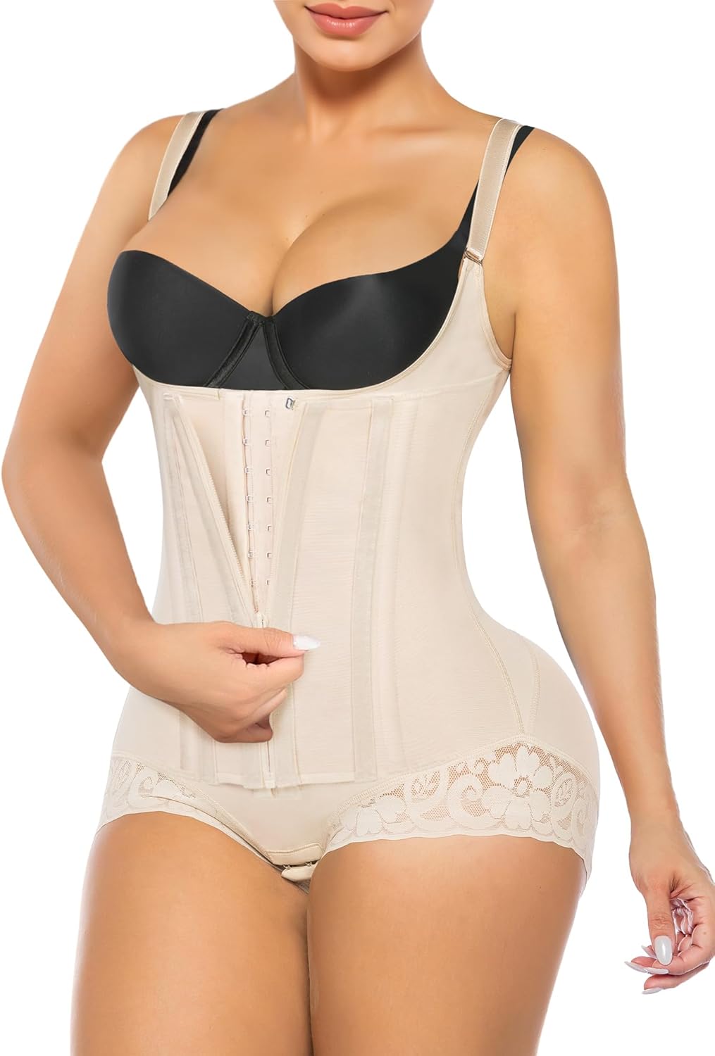 SHAPERX Women's Fajas Colombianas Shapewear Tummy Control Body Shaper Girdles Post Surgery Compression Garment