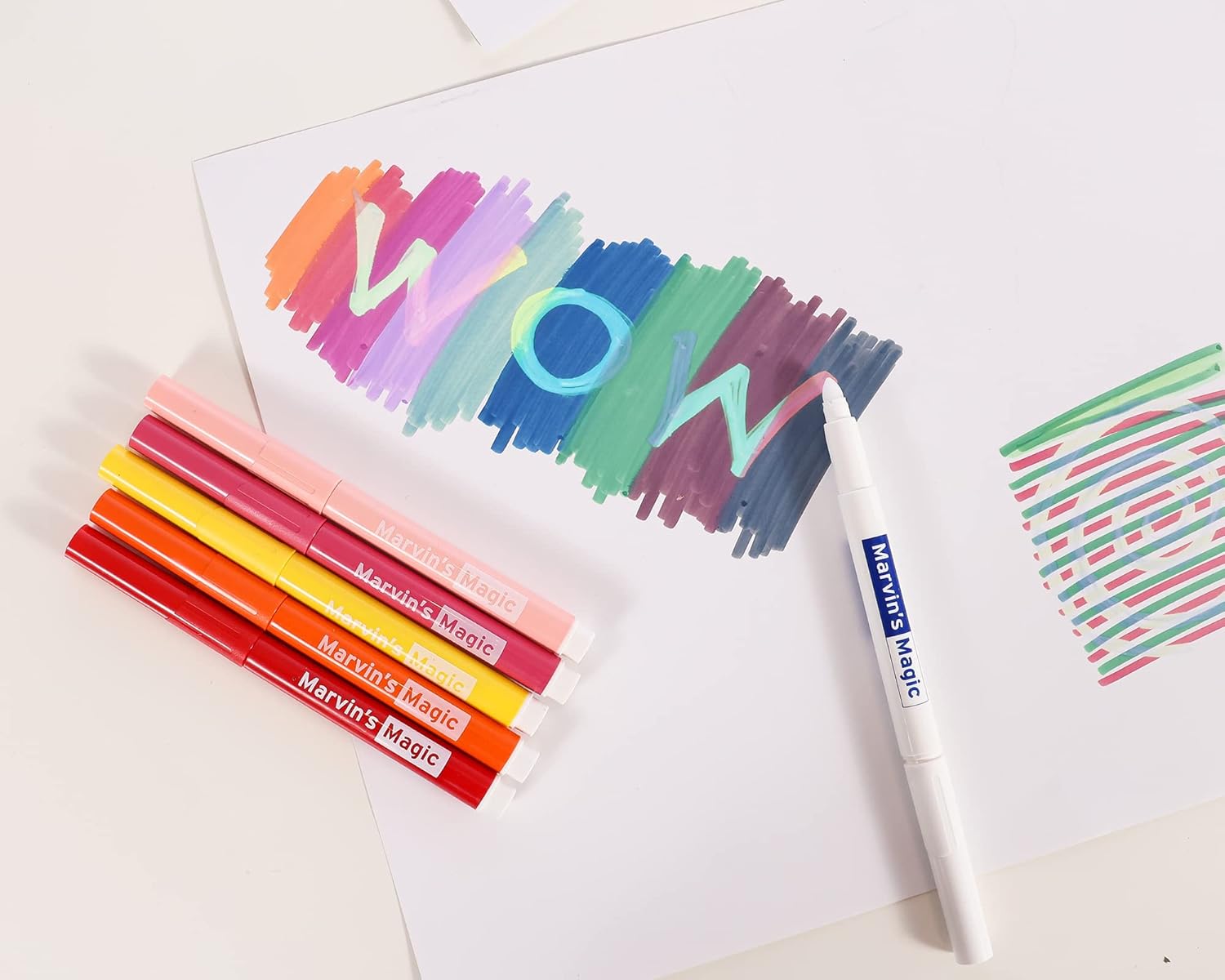 Marvin's Magic - Amazing Art Bundle Including Brilliant Art Sketch Book, Coloring Book, and 25 Magic Pens - A Complete Set for Creative Art & Magic - Perfect for Kids and Little Artists