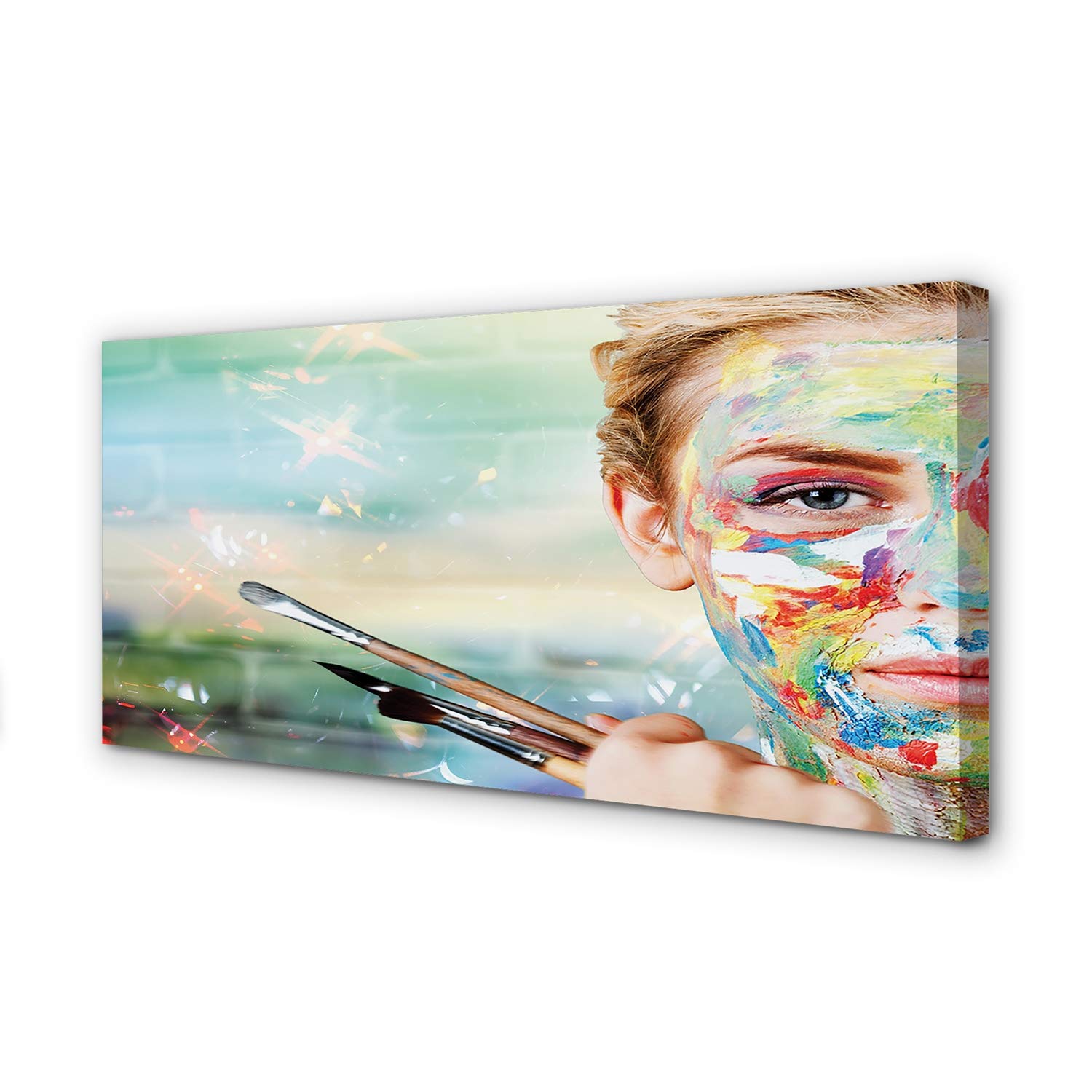 Tableau decoration murale salon et chambre peinture sur toile grand format 140x70 cm Tulup