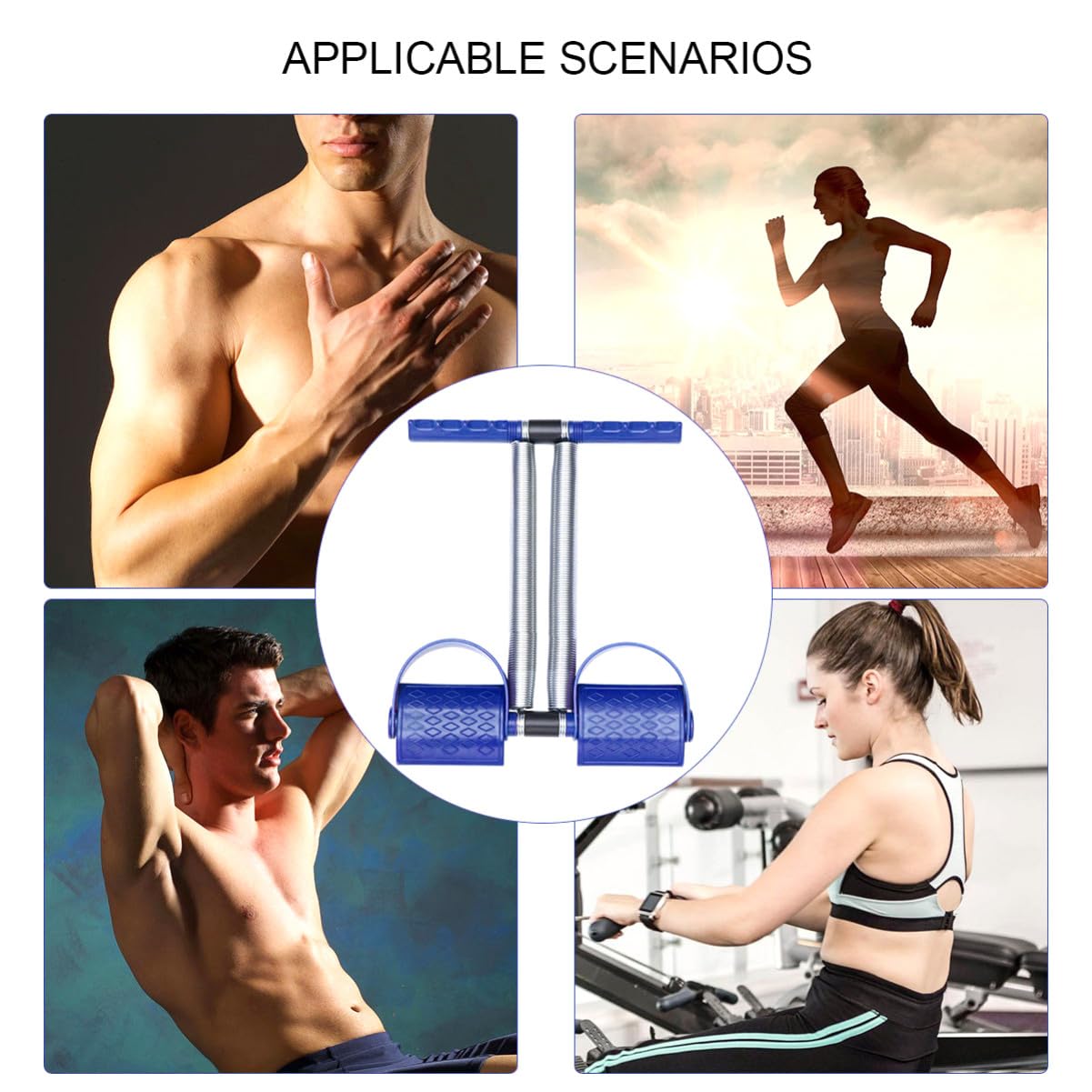 Abaodam Pedaliera Fitness con per Esercizi Attrezzatura per Fitness Portatile e Facile Usare Adatta
